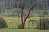 Deep Dream - Baum im Winter (9)